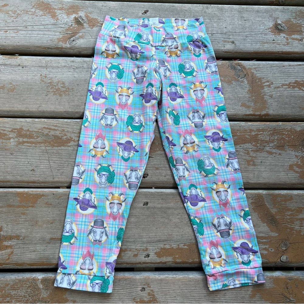 Bumblito Stretchy Leggings - Goat Print - Size 5/6